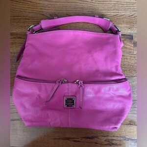Dooney & Bourke Dillen Pink Leather Hobo Bag